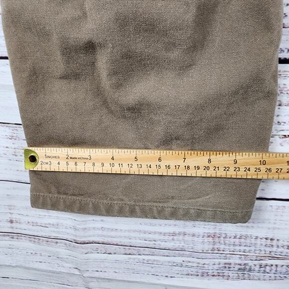 Carhartt Pants Mens 40x32 Brown Carpenter Dungaree Fit Canvas B11 MUS - Picture 7 of 7